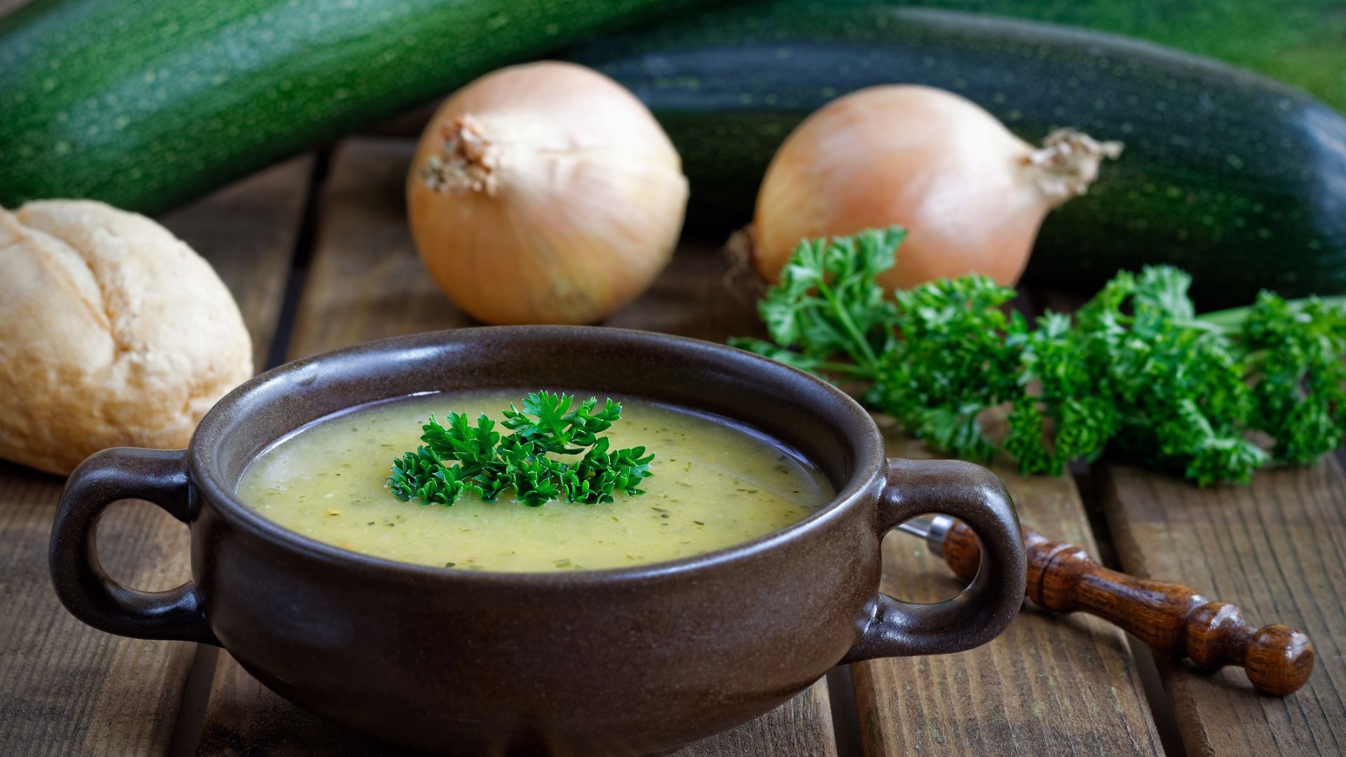 Spicy Zucchini and Corn Soup