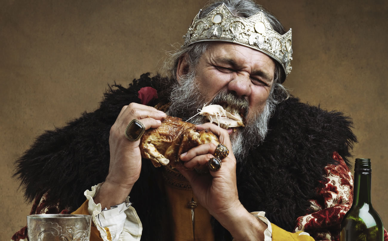 Image result for a king eating